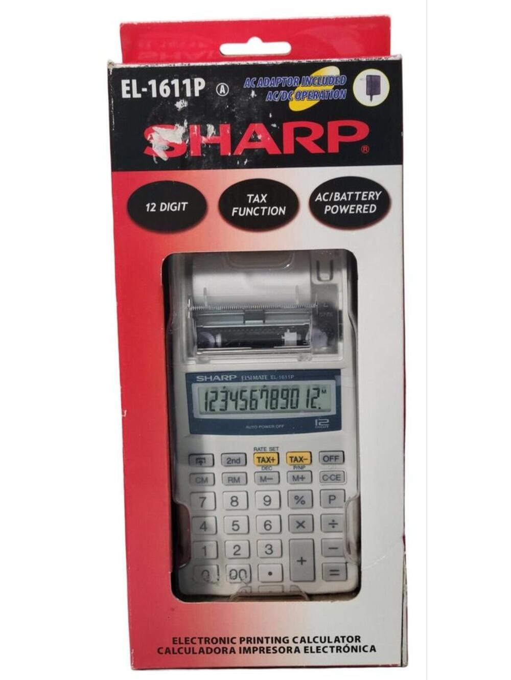 Sharp EL-1611P Ac/battery Powered Ac Adaptor Included Brand New In Box